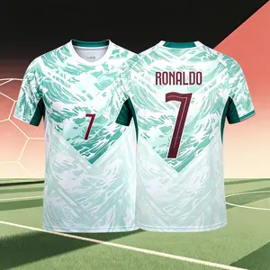 2026 Portugal Home And Away 7# Cristiano Ronaldo Short And Long Sleeve Soccer Jersey Fans Version Breathable