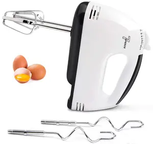 Electric Hand mixer - 7 Adjustable Speed 180W Handheld Mixer Electric Whisk with 5 Stainless Steel Accessories, Turbo Boost/Self-Control Speed + Eject Button Food Beater for Cakes Eggs