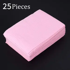 25-Piece Set: Multifunctional, Waterproof, Foldable Cleaning Pads — 3-Layer Disposable Nail Mats for Professional Nail & Lash Salons, Nail Art, and Tattoo Applications