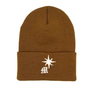 Manifested Worldwide logo Beanie 100% Hypoallergenic Acrylic. Length is approx. 12" Uncuffed