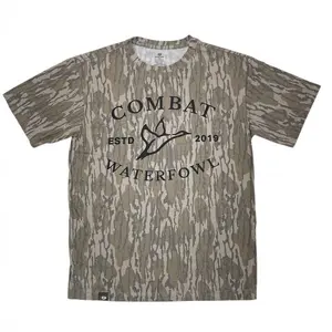 Mossy Oak Camo Tee Combat Logo in Bottomland