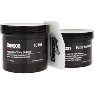 Devcon 1 Lb Pail Two Part Epoxy 45 min Working Time, Series Plastic Steel 10110