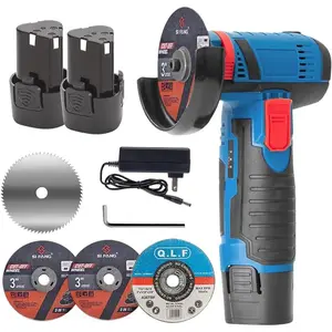 Cordless Brushless Angle  Kit, Mini Angle  with 2 count 12V Lithium  and 4  , Speed 19500r/min for Metal/  Grinding,  Professional Use