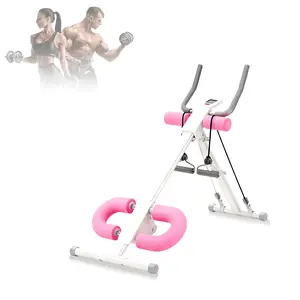 Home Core Workout Adjustable Ab Trainer - Foldable Abdominal Exercise Machine with Comfortable Knee Support, Stable Core Training System for Home Gym Use, Portable & Space-Saving Abdominal Trainer, Perfect for Targeted Abdominal Workouts & Core Strength E
