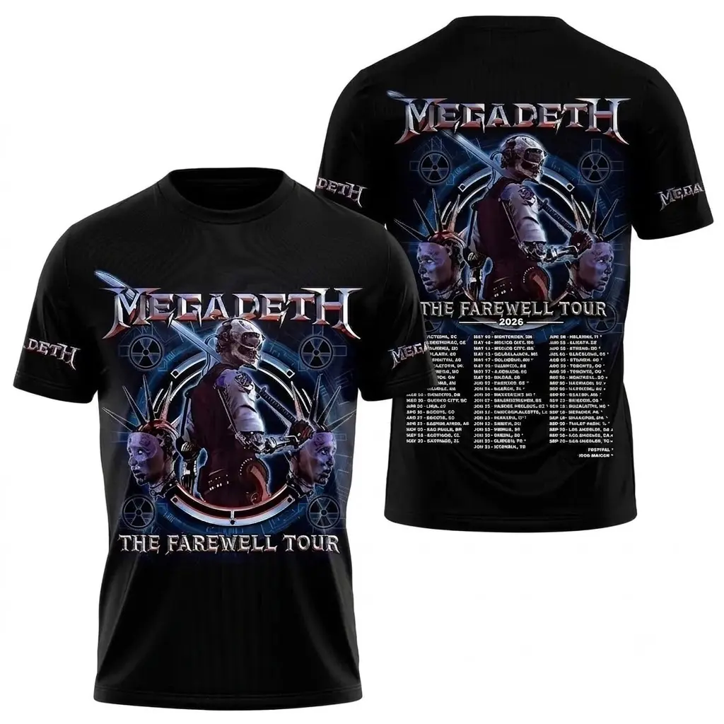 Megadeth 3D Shirt Gift For Fans Vintage Thrash Metal T Shirt