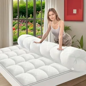 Mattress Topper, Extra Thick Mattress Pad Pillow Top Mattress Cover Quilted Fitted Mattress Protector Top Stretches up 8-21" Deep Pocket Cooling with 2000 GSM