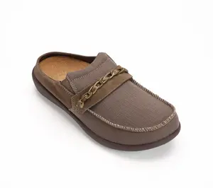 Revitalign Orthotic Textile Mules with Chain Siesta Chain