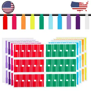 300 Pcs Cable Labels, Premium 10 Colors Wire Labels Electrical