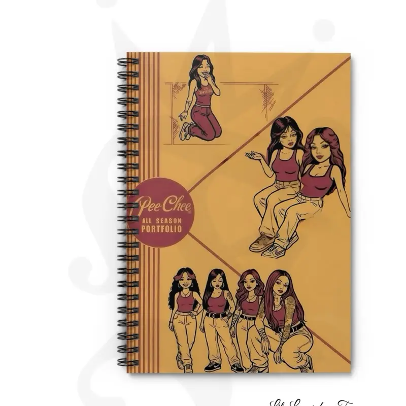 Chicana “Lil Locas” old school pee-chee style notebook