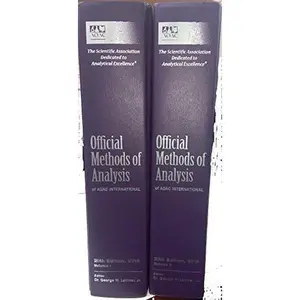 USED Book - Official Methods of Analysis of AOAC INTERNATIONAL, 20th Edition, 2016, 2-volume set by Jr Dr George W Latimer (Hardcover) - english