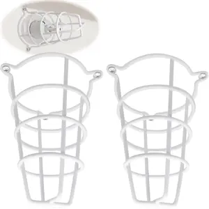 (2 Pack) White Fire Sprinkler  Guard Cover for Both 1/2" & 3/4" Sprinkler  6" Deep Cage