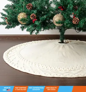 Christmas Tree Skirt 48 inches, Knitted Christmas Skirt Tree, Xmas Tree Skirt, Christmas Skirts for Xmas Trees, Christmas-Tree-Skirt, Skirt for Christmas Tree, Christmas Tree Skirts 48 Inch