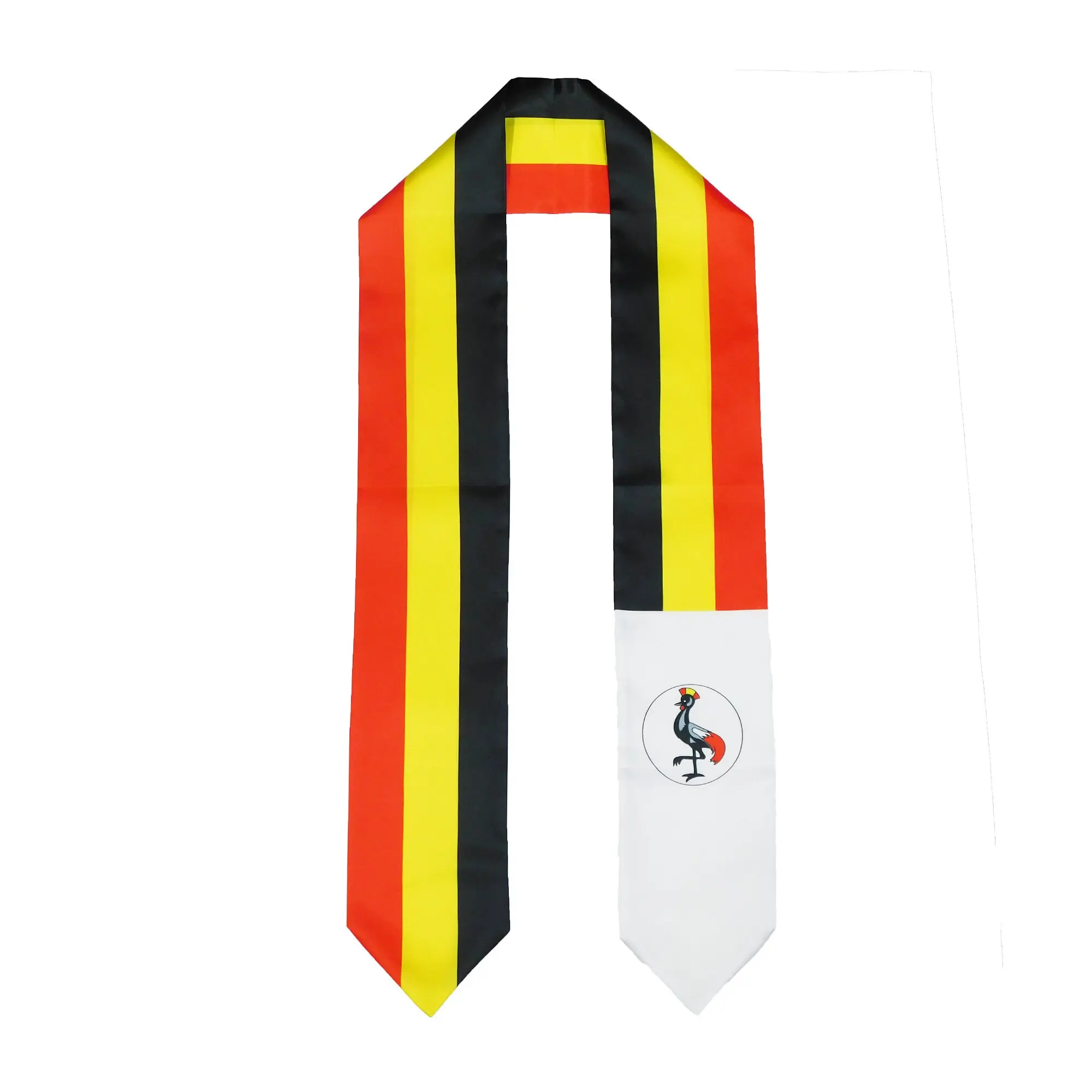 Uganda Flag Graduation Stole, Sash, Ugandan, Scarf, Gift, Students, High Quality, High School, College, Scarves, Adults, Men and Women, Satin