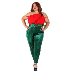 Women's Plus Red Rose Costume