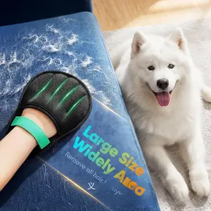 Pet Electrostatic Hair Removal Glove, Dual-Directional Brush, Hair Catcher, Cleaning Cat Hair Glove, Cat Hair Cleaning Tool