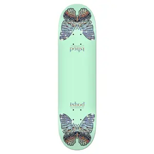 Real Skateboard Deck Ishod Mariposa Chrome Twin Teal 8.5" x 32.2"