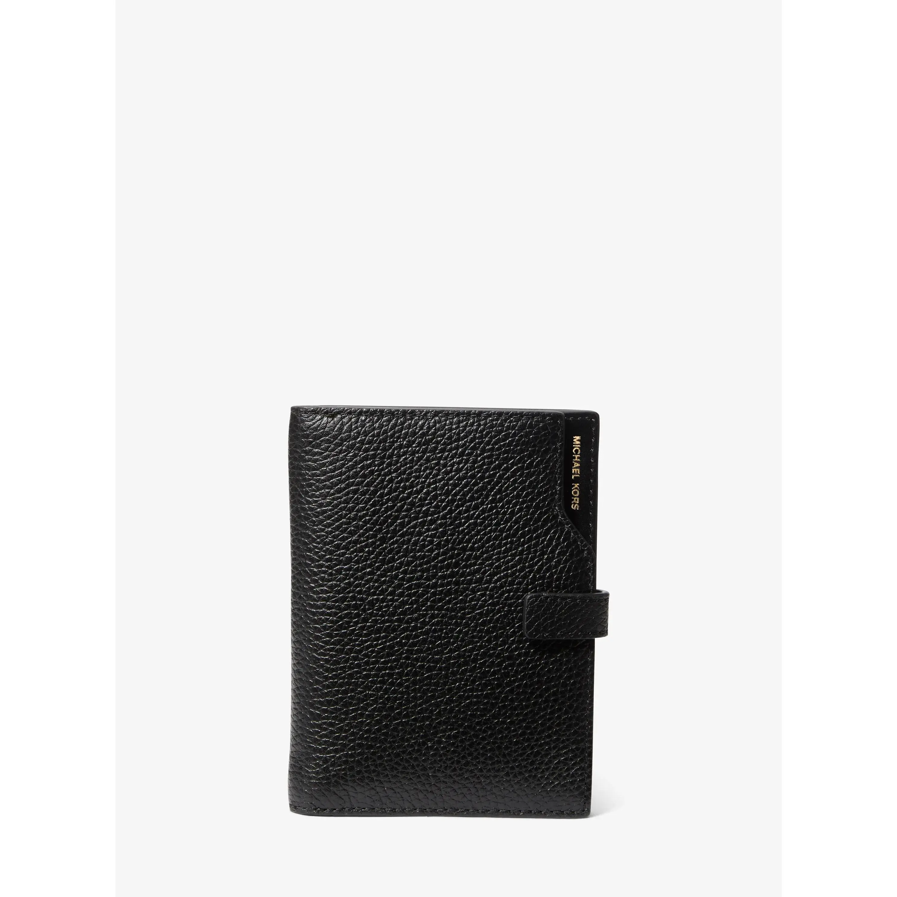 Jet Set Pebbled Leather Passport Wallet