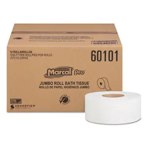 Marcal PRO MRC60101 2-Ply Jumbo Bathroom Tissue - 12 Roll Per Pack