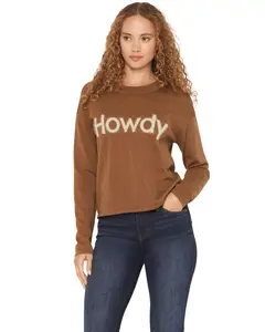 Shyanne Women's Women'S Howdy Long Sleeve Sweater - Swho25sw1-Khk