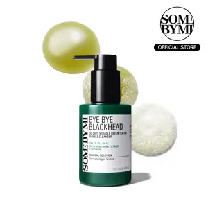 Bye Bye Blackhead 30 Days Miracle Green Tea Tox Bubble Cleanser – 4.23oz, 120g – Blackhead-Removing Pore Minimizer – Korean Skin Care
