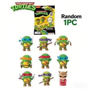 Teenage Mutant Ninja Turtles Tmnt 3D Mystery Figurine, Official Licensed Blind Pack, 1 Random Collectible Buddy, Mini Desk Decor Gift