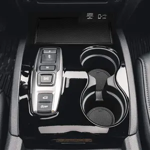 Anti Dust Door Mats for Honda Passport Accessories 2019-2023 Interior Custom Fit Door Compartment Cup Holder Center Console Mats Inserts (28pcs/Set) (Black Trim)