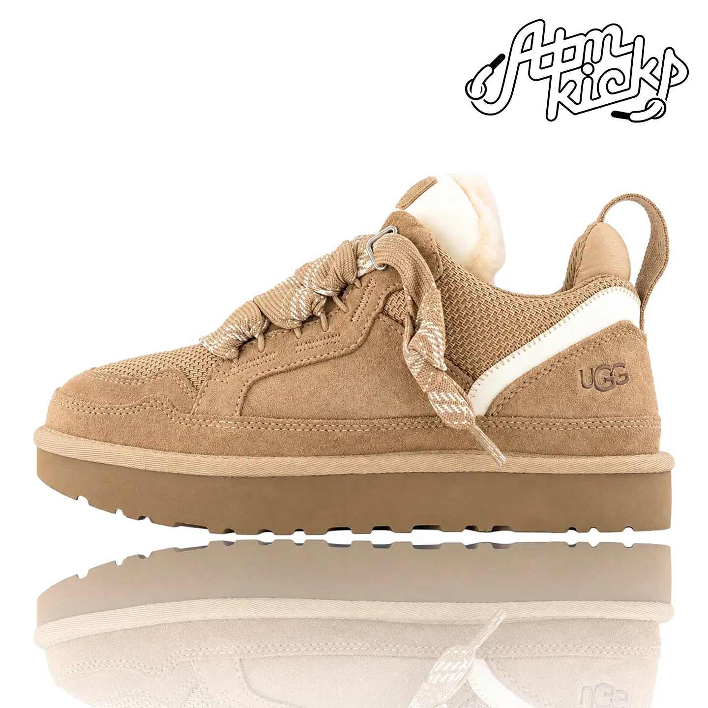 UGG Lowmel Sand (Kids) 1152410K-SAN Authentic Shoes Footwear Sneaker Trainer Comfortable Walking Fashion Trending Gift