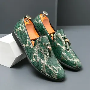 LISM Men's Slip-On Loafers - PU Upper & Sole, Glossy Black/White/Brown/Beige/Coffee Color Options - Comfortable Elastic Closure, Low-Maintenance s for Business Casual, Office & Formal Wear - All-Purpose Versatile Sneakers