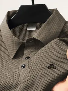 Men's Comfortable Breathable Polo Shirt, Casual Business Style, Summer Fitted Design, Multiple Colors Available