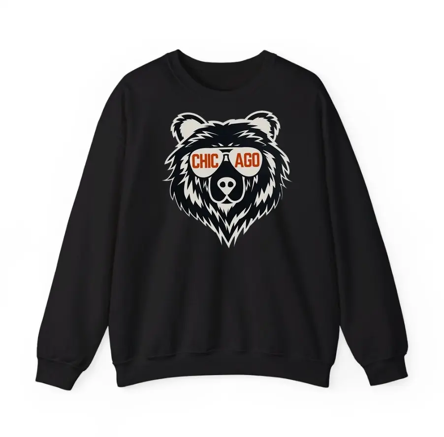 Chicago Football sweatshirt, Bears Football sweatshirt Cotton Menswear