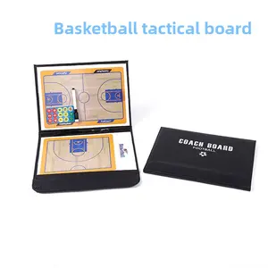 Football Tactical Board, Basketball Tactical Demonstration Training Board, Leather Zipper Bag, Tactical Board, Aluminum Alloy with Magnets