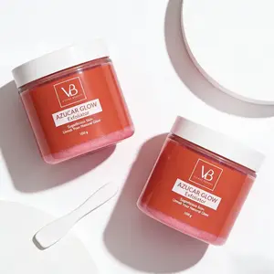 VB BLANQUEACULOS AZUCAR GLOW Sugar Scrub - Exfoliant & Brightening Face Cleanser, Hydrating for Smooth Soft Skin 100g