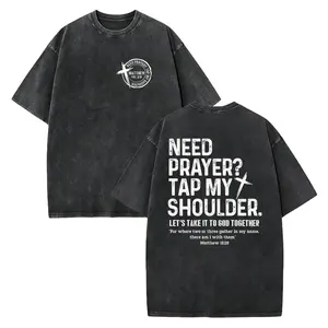 Need Prayer Tap My Shoulder T-shirt: Trendy Christian Shirt, Bible Verse Tee, Faith Based Gifts