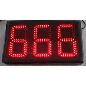 8" Large Digital LED Timer and Stopwatch, 3-Digit Countdown Clock with Remote Control, Max 999s Count Up/Down, Aluminum Body with Wall Mount Brackets