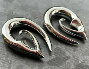 PAIR of Unique Surgical Steel Devious Fang Tapers - Expanders