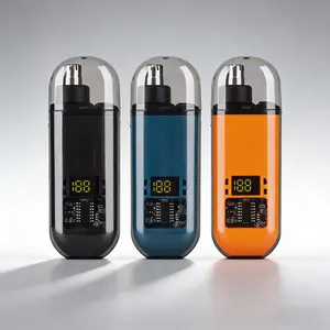 Men's Waterproof Digital Nose Hair Trimmer, Portable Precision Grooming Tool, Helps Create Elegant Facial Appearance & Daily Cleaning, High Quality Trimmer