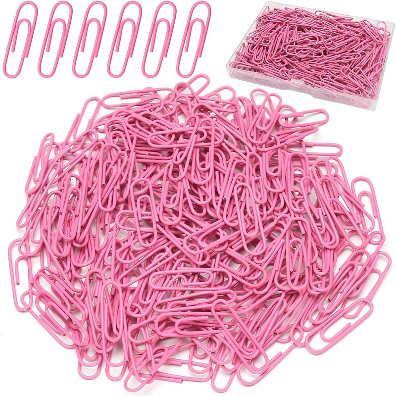 Paper Clips, 200 count Medium Size (1.3 inch) Colored Paper Clip ...