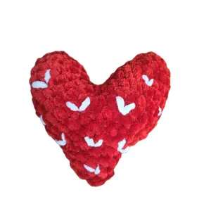 Spongy heart, handmade, crochet woven,