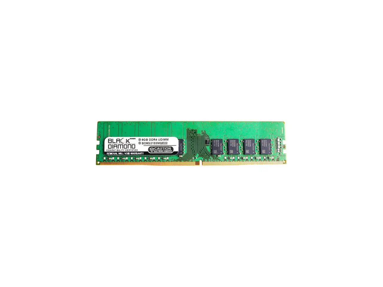 Black Diamond Memory 8GB ECC Unbuffered DDR4 2133 (PC4 17000) Server Memory Model BD8G2133MQE22