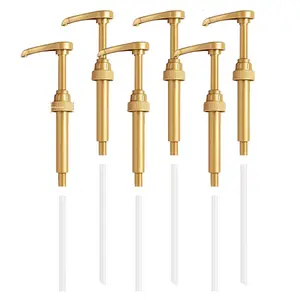 3-Piece Kitchen Tomato Sauce Pump Dispenser Set, Pressure Pump Head for Easy Squeezing, Easy Dispensing, Home Use Condiment Bottle Craft Kit