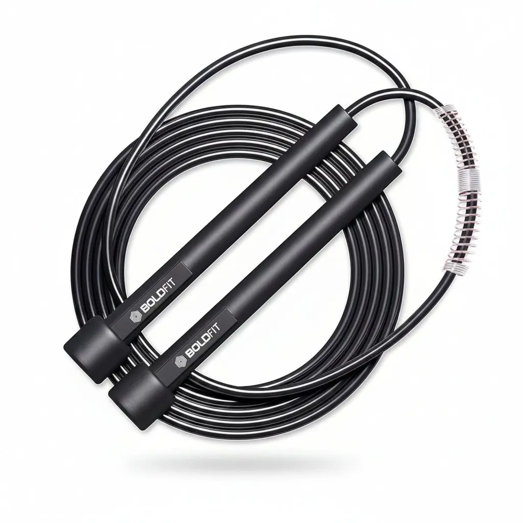 Boldfit Adjustable Height Pencil Design Jump Rope - Develops Core Strength, for Men, Women, Gym & Sports Fitness, Jump Ropes For Fitness, Speed & Endurance, Cable Jump Skipping Ropes