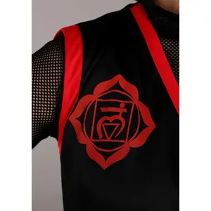 Stealth Red and Black Ninja Costume