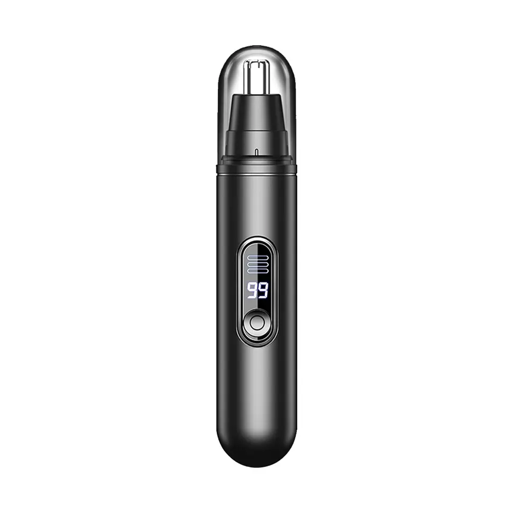 Ear and Nose Hair Trimmer Clipper for Men Women, USB Rechargeable, Professional Ear & Nose Hair Trimmer, LED Display, Easy Cleansing