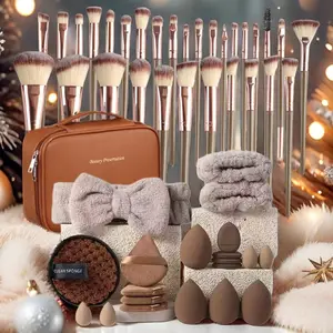 Large Makeup Tool Set, 41-56 Piece Cosmetic Cleaning Kit, Includes Makeup Brushes, Face Washing Set, Professional Women's Tools, Makeup Brushes Kits, Gifts For Women