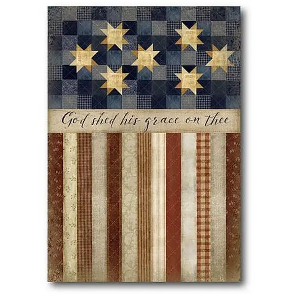Courtside Market Patriotic Quilted Canvas Wall Art - 30" x 40"