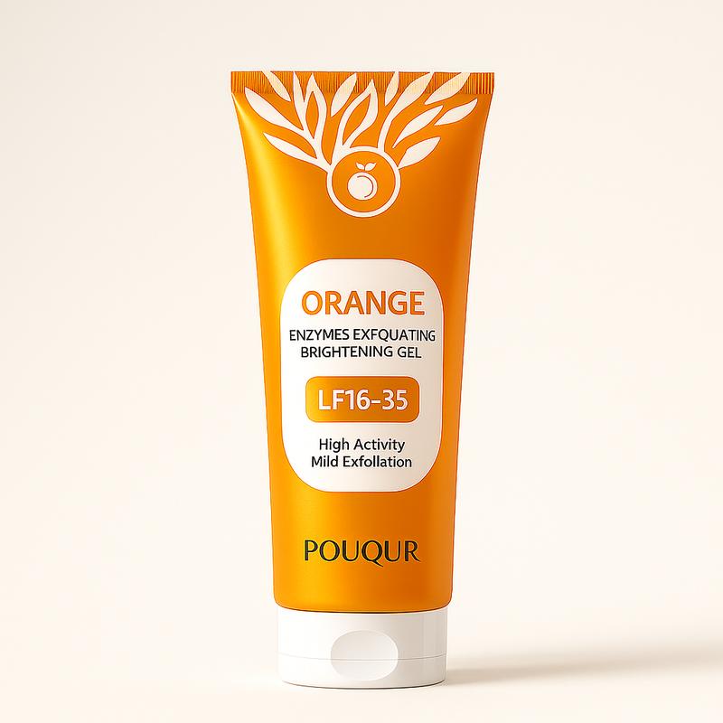 Orange Exfoliating Gel, Moisturizer Face Body Scrub Gel,Deep Cleansing Moisturizing Facial Exfoliator,Natural Orange Peeling Gel Face Scrub