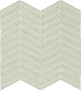 Chevron Element Sand Light Colors Glass Mosaic