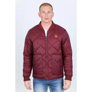 Mens Insulated Reversible Jacket - Wine