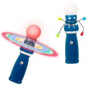 Windy City Novelties Hand-Held LED Light Up Galaxy Spinner - Colorful Flashing Lights for Parties, Events, and Fun