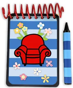 Handcrafted Blue stripes Notebook -SPRING